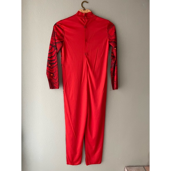 Hyde & Eek! | Red Dragon Overall Bodysuit Kids Halloween Costume - Picture 3 of 14